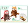 Shinada Global Mochi Series Mini Red Panda Plush Toy 7x5x14cm Animal MORS-0088R