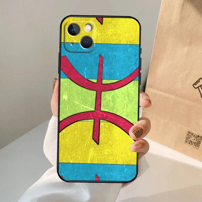 Amazigh Symbol Berber Academy Case For iPhone 16 15 14 13 Pro Max 12 Pro Max Mini 11 Pro Max XS X XR Plus Cover Shell