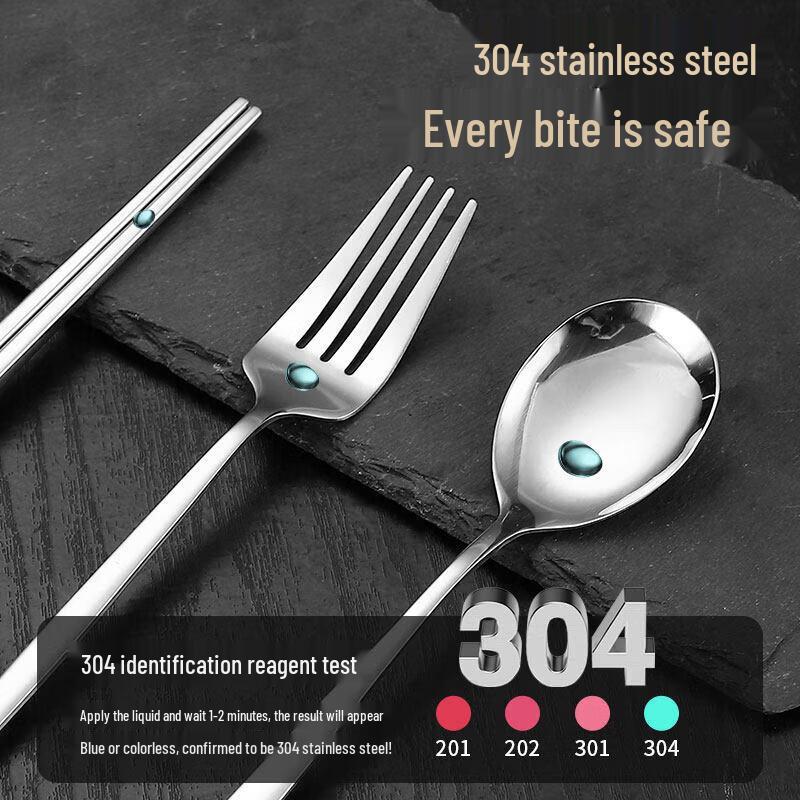 Korean Style Gold Stainless Steel Flatware Set