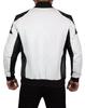 Leather Genuine Lambskin Men Stylish Jacket White & Black Handmade Classy Biker Soft