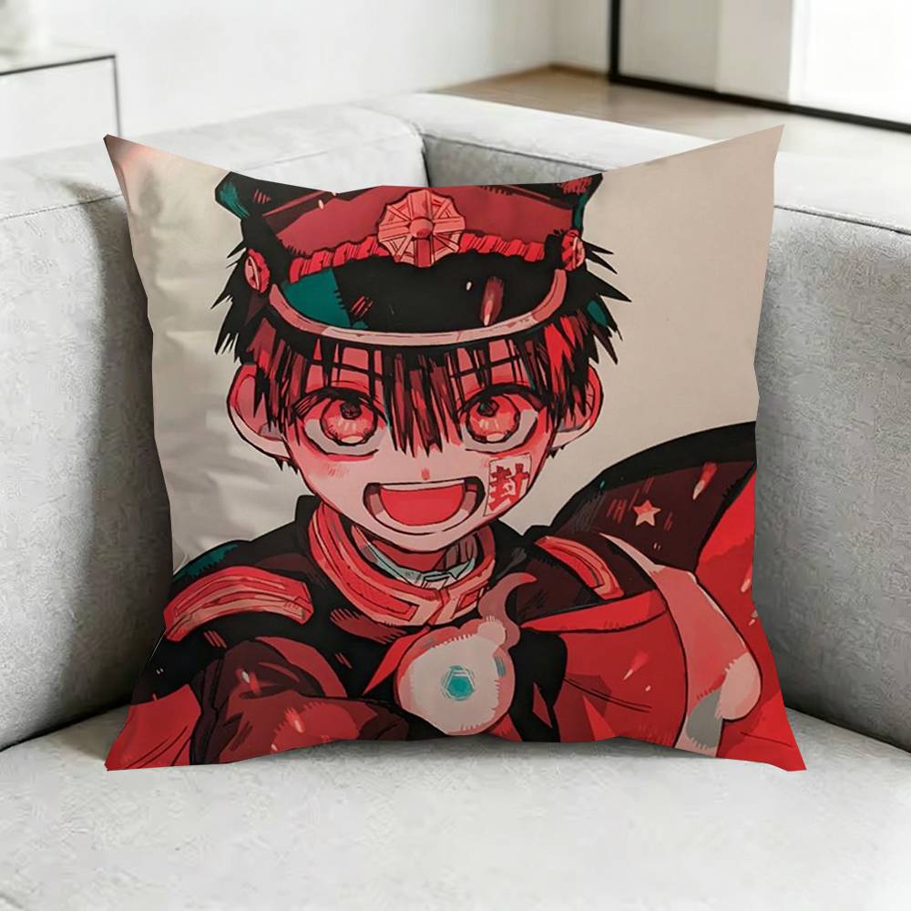 ToiletBound Hanakokun Manga Pillow Case Square DoubleSided Sofa Cushion Cover Bedroom Bedside Pillow Gift