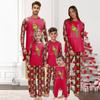 Christmas Prints Family Matching Long Sleeve Tops+Pants Set Family Matching Sets