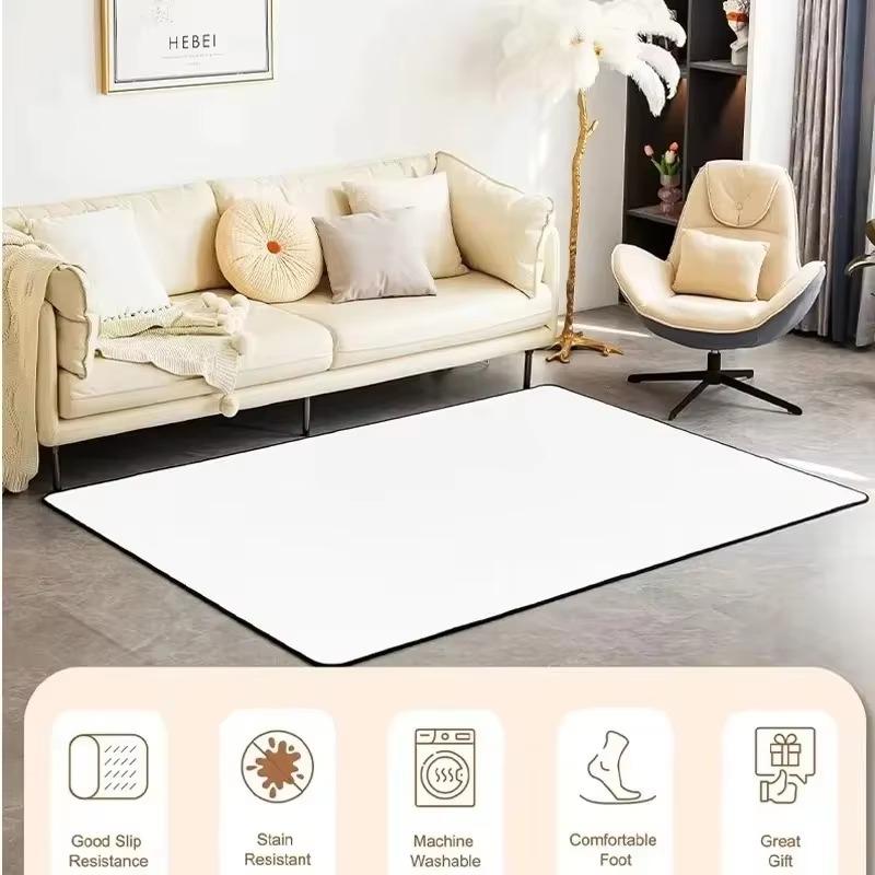 Spacious Vinyl Record-Inspired Rug for Living Room Non-Slip Floor Mat for Bedroom Stylish Carpet Décor Machine Washable