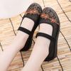 Cloth Shoes Chinese Style Embroidered Cloth Shoes Women Soft Bottom Mesh Breathable Ladies Casual Shoes Sandals Zapatos De Mujer