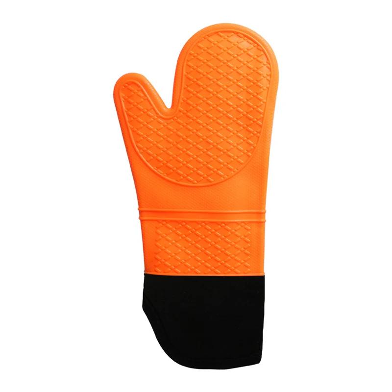 

1Pcs Silicone Oven Mitt Heat-Resistant Microwave Gloves Thick BBQ Grill Gloves Mitts Non-Slip Cooking Mitts Grill Baking Glove