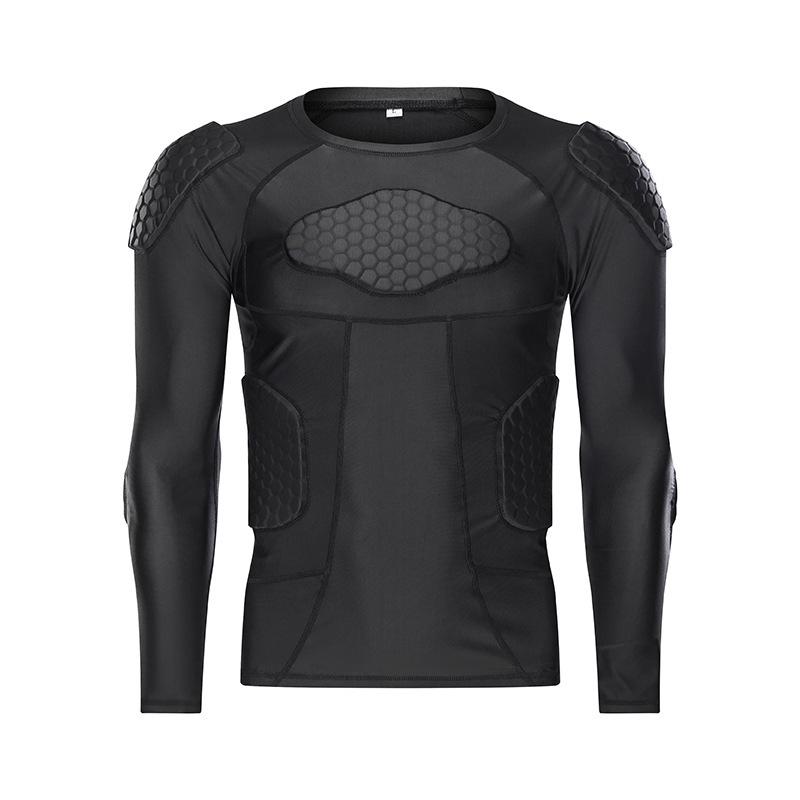 Rugby/Football Anti-collision Protective Gear Set: Padded Pants & Shoulder Pads for Goalkeepers - Tight-fitting, 3D Sports Equipment