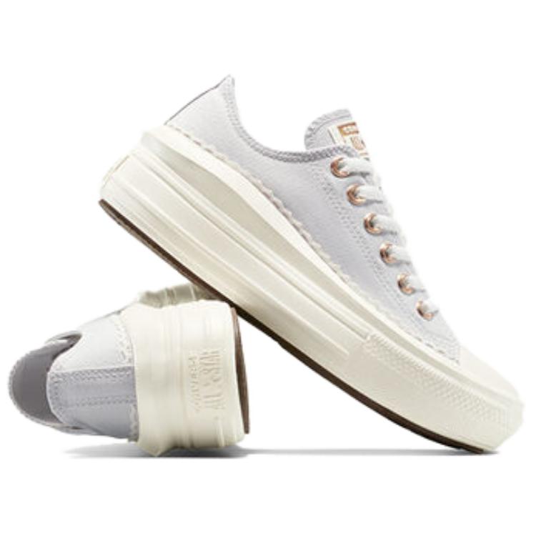 Converse Scarpe da ginnastica Chuck Taylor All Star basse in tela da donna Bianche A15494C
