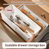 M-1Pc Drawer Organizer Expandable Utensil Tray For Kitchen Adjustable Flatware Stationery Cosmetics Holder Cutlery Storage Box