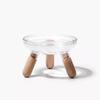 Transparent Cat Feeder with Stand Protect Neck Ins Cat Feeding Dishes Raised Pet Food Basin  Puppy