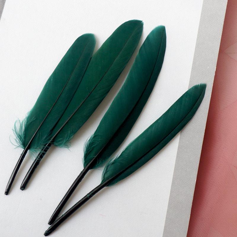 50Pcs Decorative Painting Feather Color Small Straight Knife Kindergarten Handmade Diy Decorative Wings Artwork Creative Art Materials