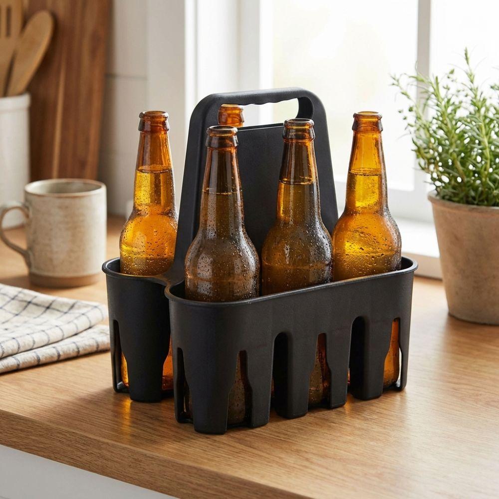 Plastik Bierflaschenträger 6er Pack Kapazität Wasserflaschen Träger Bierkorb Bar Party