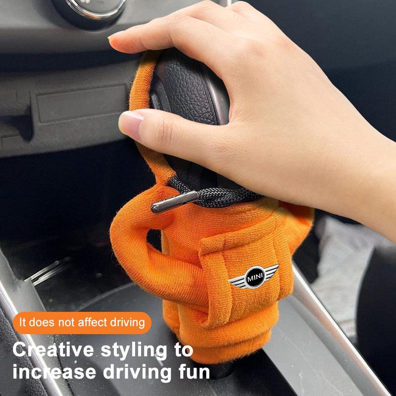 Fashion Car Gear Car Shift Lever Cover Car Gear Shift Knob Hoodie For Mini Cooper One S Clubman R50 R53 R56 R60 F55 F56 R57 R58 R59
