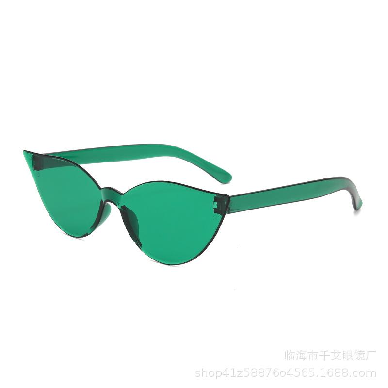 Fashion Cat Eye Sunglasses Candy Color Ultra Y2K Future Individualized Sun Shade Eyeglasses Anti UV400 Driving Shades Female
