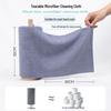 Portable Microfiber Tear-off Cleaning Towel Roll - Reusable Rag for Kitchen, Car, and General Cleaning