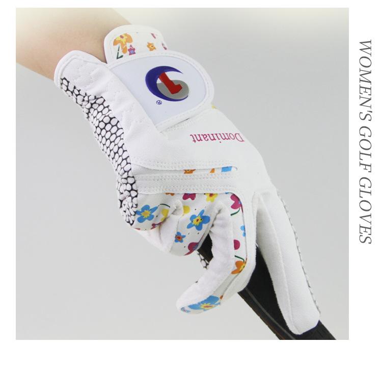 Echte Dominant Damen rutschfeste PU Golfhandschuhe - Links, Rechts oder Beide Hände, Weiches & Zartes Design