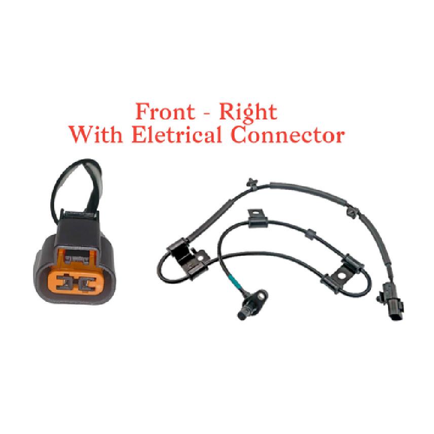 ABS Wheel Speed Sensor & Connector Front Right Fits: Kia Rio Rio5 Hyundai Accent