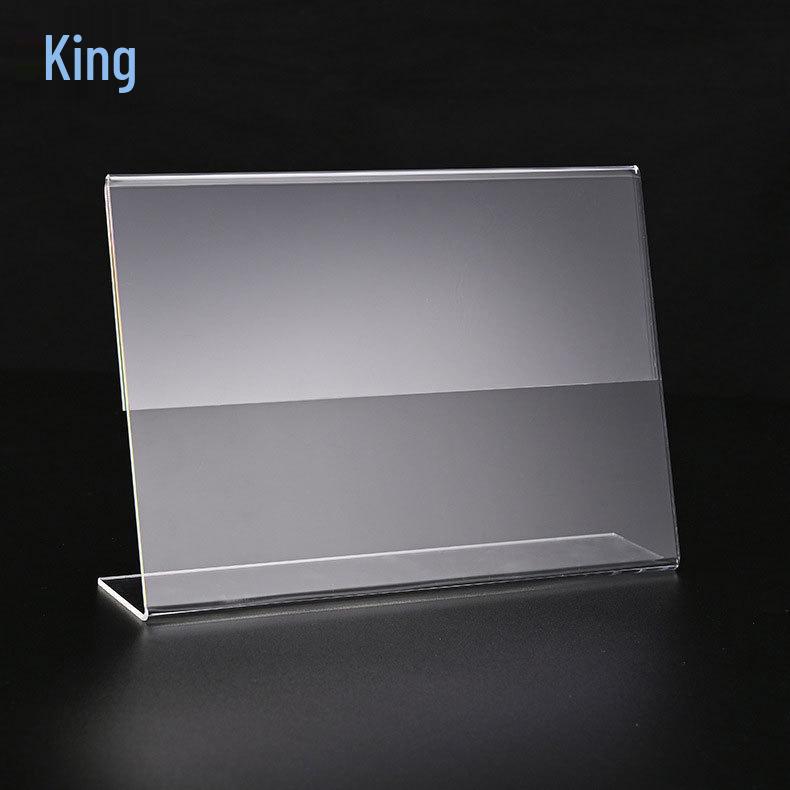 Акриловая карточка на стол, Знак для меню, Настольный указатель из массива дерева, L-образная карточка-дисплей