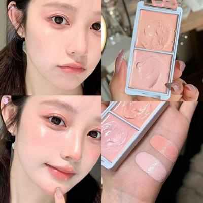 Highlight Cover Dual Palette Tear Trough Cover Dark Circle Concealer, Two-Tone, 1 Pcs