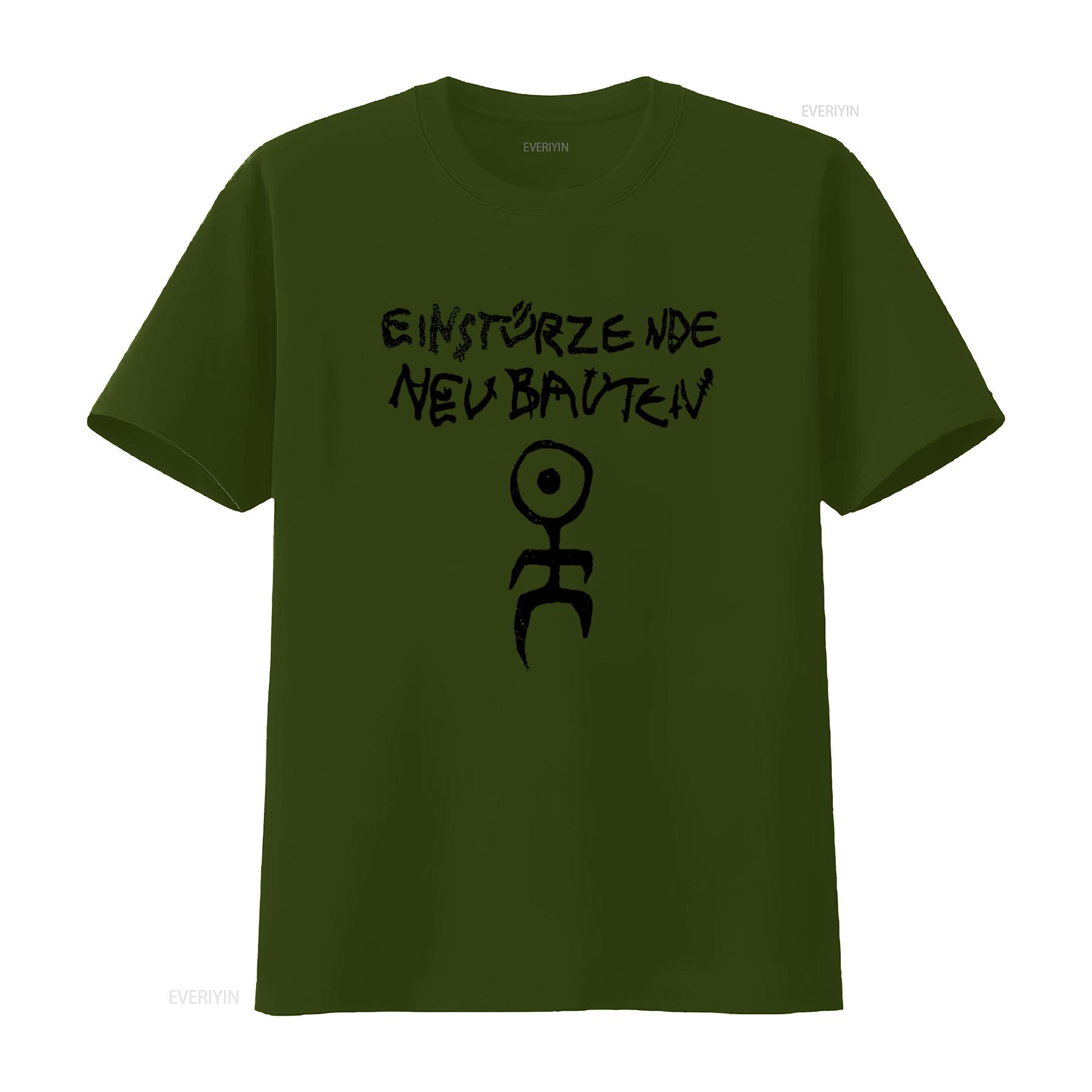 

Einsturzende Neubauten Logo T Shirt Unique Punk Rock Design for Fashion Forward Individuals vintage Washed Versatile Slightly M
