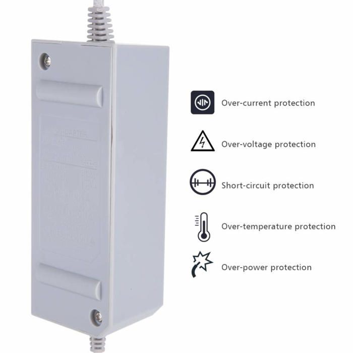 Chargeur - VBESTLIFE - VBESTLIFEio4vhgspxr-01 - Adaptateur secteur - Protection multiple - Compatible Wii