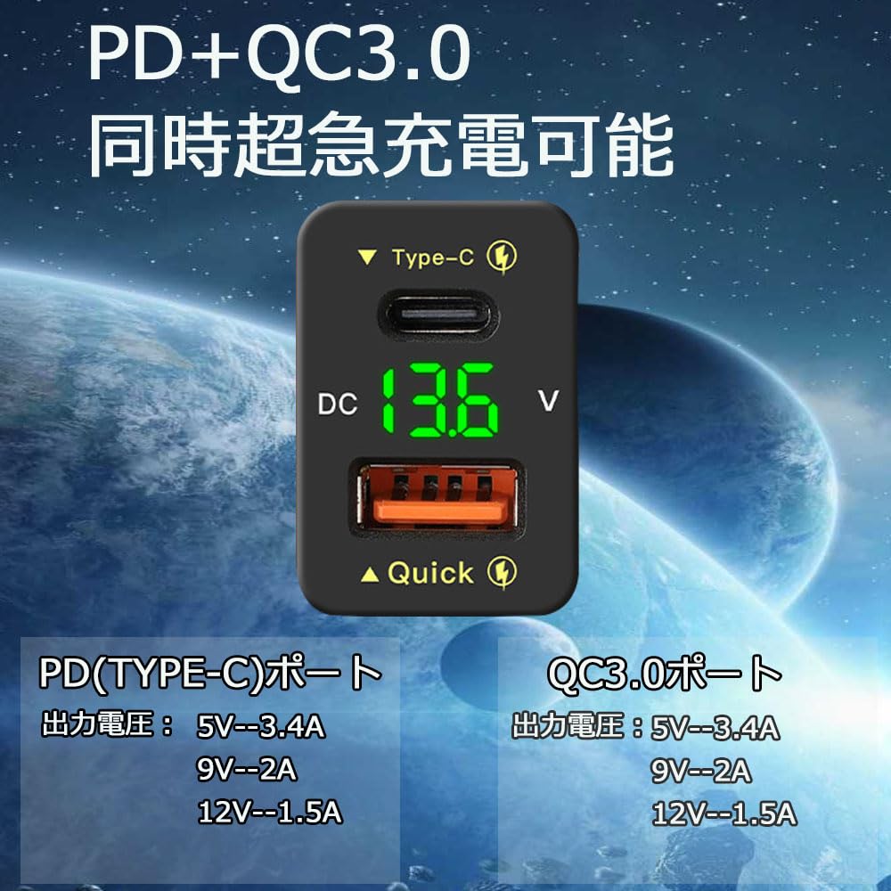 IDVAN Compatible with Toyota Vehicles, USB Port, USB Extension Kit, USB Power Supply Expansion,