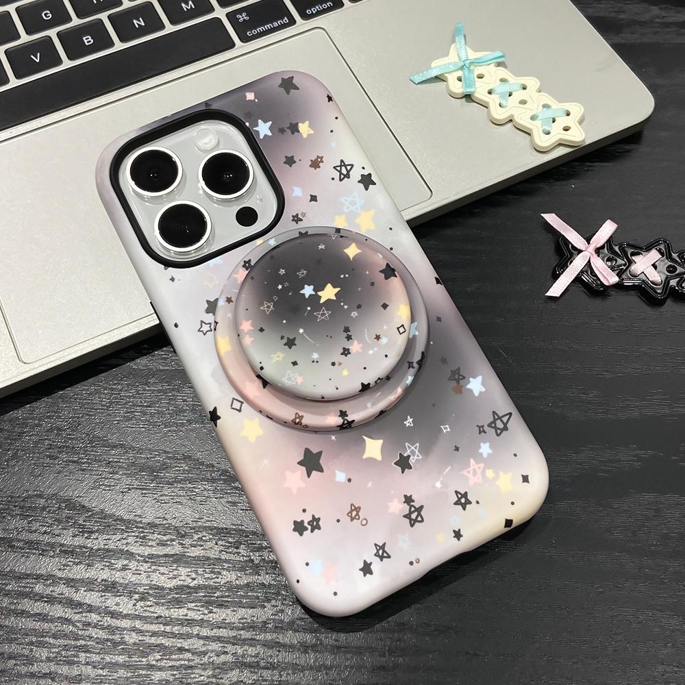 Apple 17/16promax magnetic suction mobile phone case is suitable for iPhone14 star matte 15 smudge protective case.