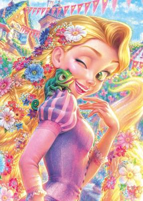 500 Piece Jigsaw Puzzle Jigsaw Puzzle Rapunzel On the Tower Rapunzel Pascal & (35x49cm)