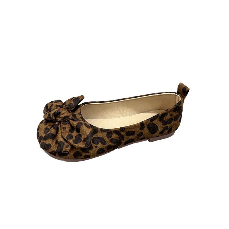 Modische flache Pumps mit Schleife für Damen, neue runde Spitze, flacher Boden, rutschfeste weiche Sohle, Bohnenschuhe, Frühling und Herbst 2025