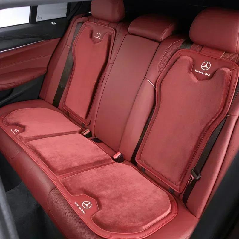 Car Front Rear Seat Cushion Cover Mat Backrest Protective Pad For Mercedes Benz AMG A C E S Class W201 W210 W108 W204 W205 W203 HV6