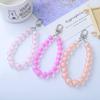 Candy Color Beaded Earphone Pendant - DIY Jewelry Accessories with Acrylic Beads for Phone and Bag Chains