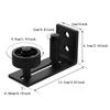 Black Finish Barn Door Floor Guide Flat Bottom Adjustable Roller Stay Roller  Window Rollers