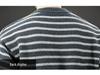 2025 Men's Striped Heavy Gauge Sweater: Autumn/Winter Long Sleeve Knit Base Layer