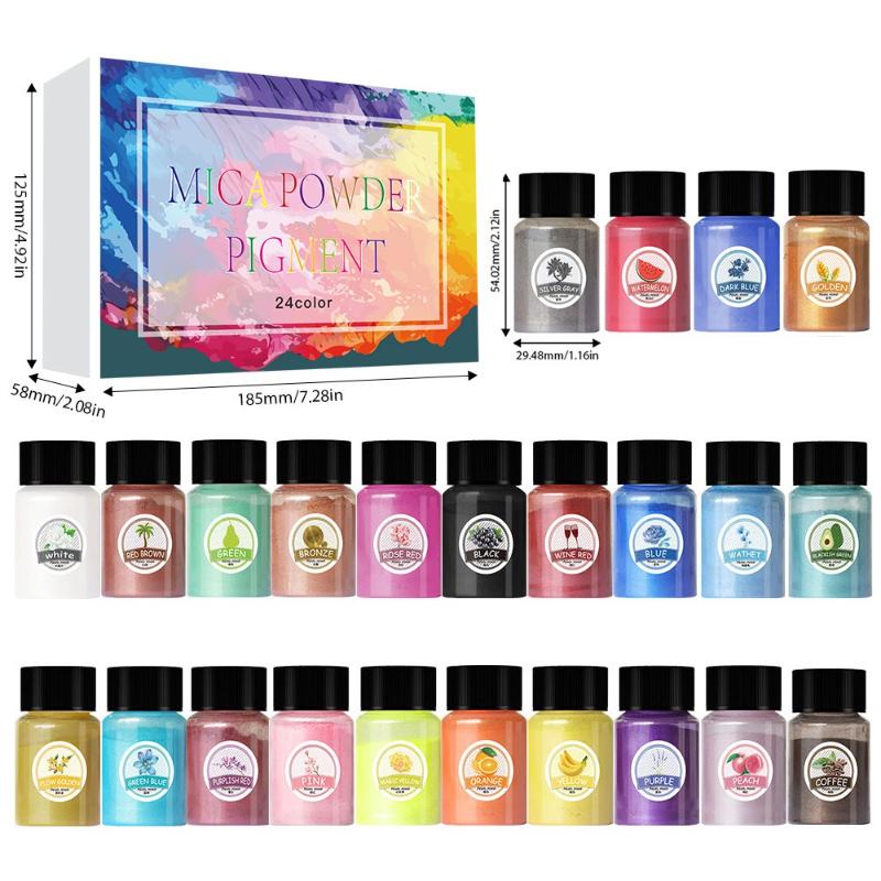 20ml Bottle Pearlescent Powder DIY Crystal Glue Slime Filling Mermaid Mica Powder