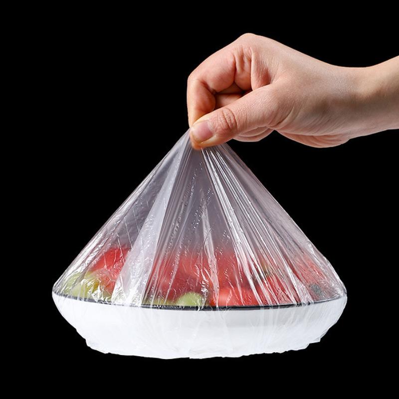 Saran Wrap Disposable Food Cover Food Grade Fruit Vegetable Storage Bag Elastic Plastic Bag Kitchen Fresh Keeping Bag