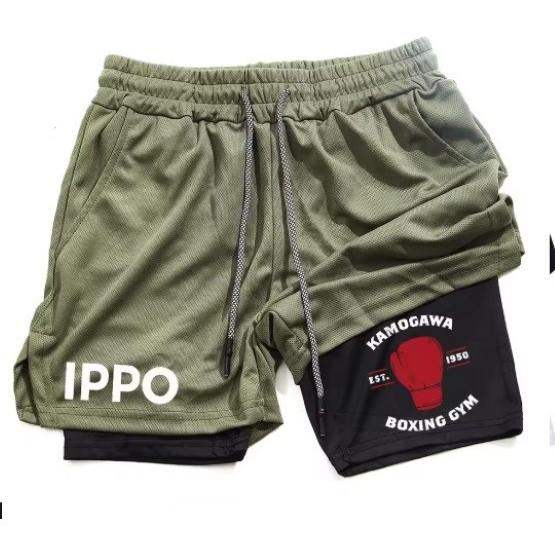 Anime IPPO Muay Thai Kick Boxing UFC MMA Mieszane sztuki walki Szorty Anime Mężczyźni Kobiety Unisex Podwójna warstwa Szybkie suszenie Oddychające Sport Siłownia Fitness Trening