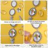 Graduation Cap Tassel Memorial Photo Charm Oval Antique Photo Chain Charm for Cap and Gown Ceremony Charm Easy to Use
