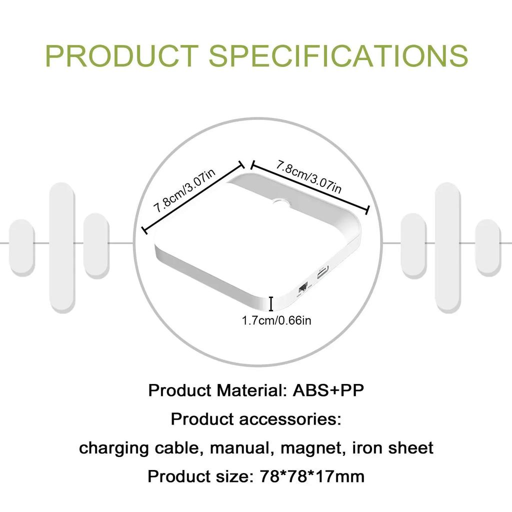 Motion Sensor Light Led Usb TYPE-C Charging Square Lamp for Bedroom Kitchen Stair Hallway Wardrobe Cupboard Lighting Night Light