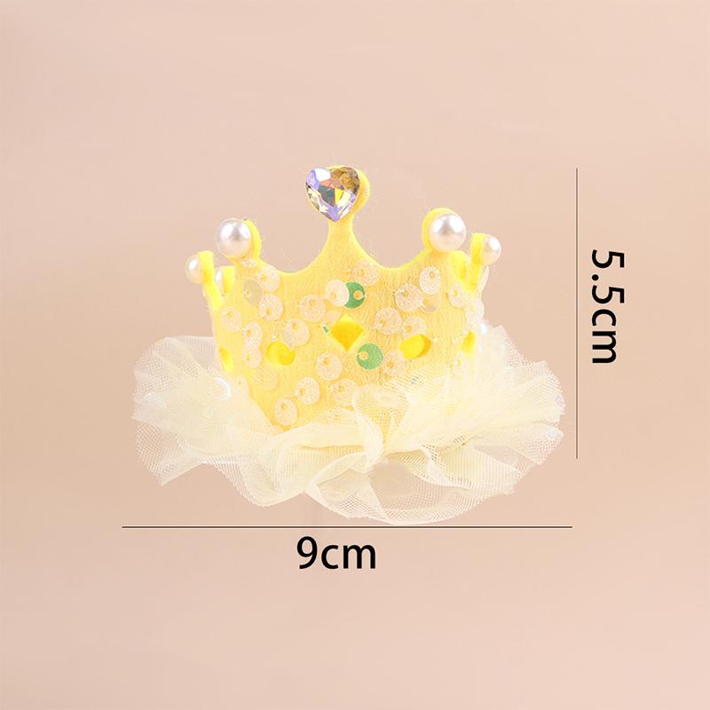 

Корона на день рождения питомца Платье для дня рождения собаки Реквизит для фотосъемки Принадлежности Милая корона для питомца Головной убор Наряд принцессы для питомца Товары для питомцев