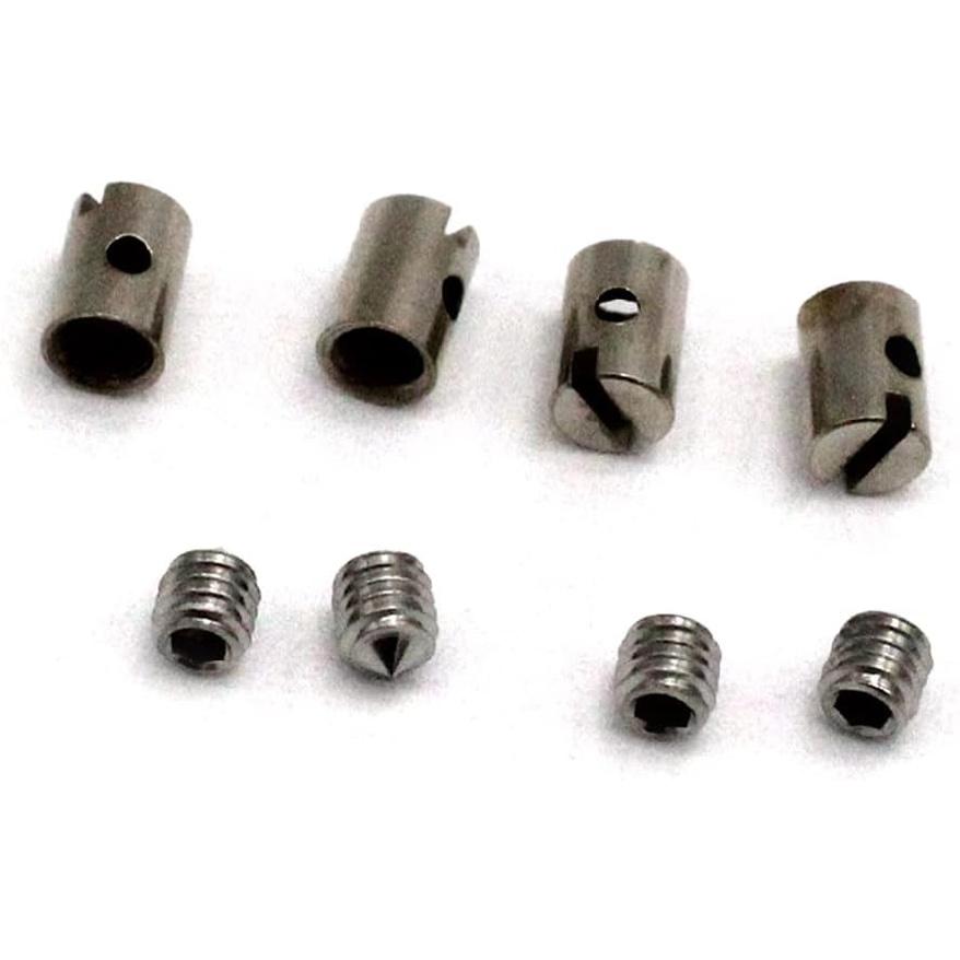 Ejoyous Solderless Throttle Cable Nipples, 4 Sets Solderless Cable Nipples 5mm Throttle Choke for Motorcycle Scooter Quad Mower