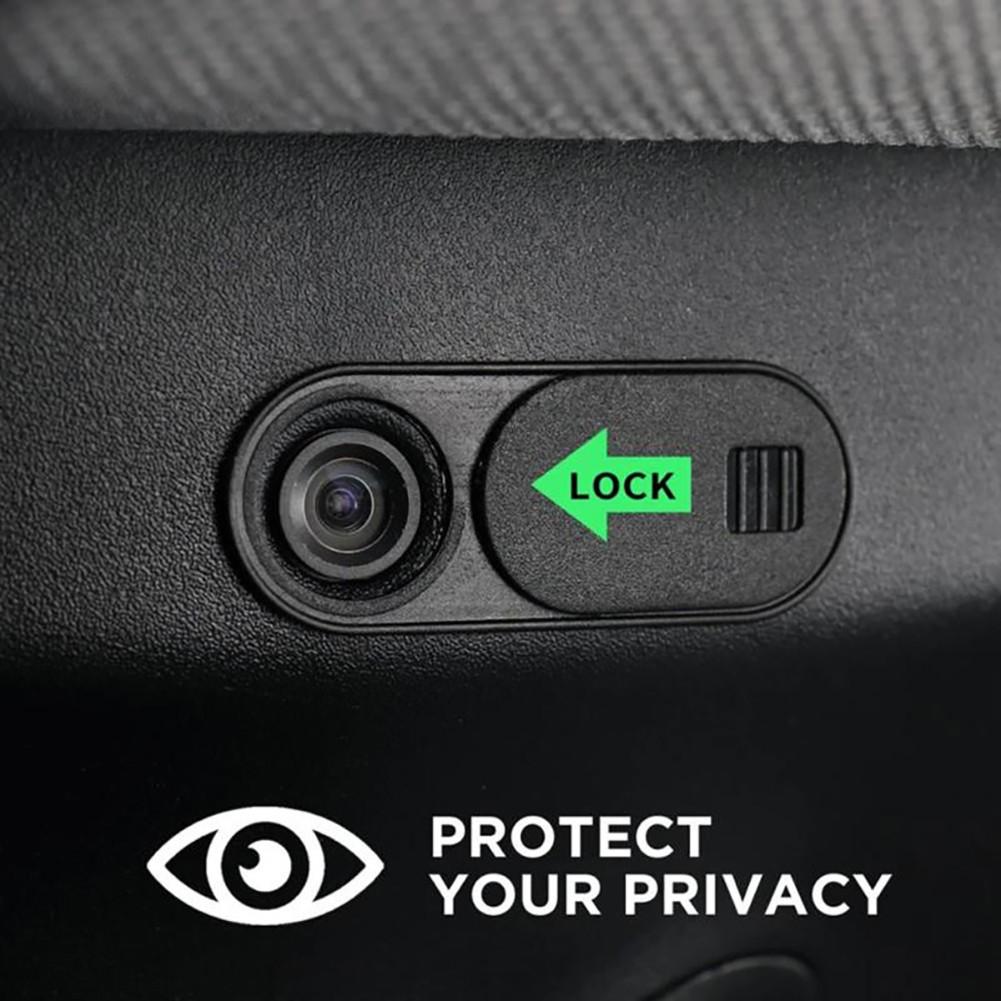 Webcam Privacy Cover for Tesla For Model 3 Y 2017 2026 Sliding Interior Camera Cover in ABS to Block Recording 2 Pieces