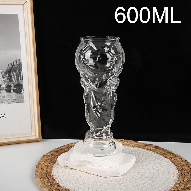 Football Trophy Shaped Beer Cup Heat-Resistant Glass Beer Mug For Bar Fans Family Gatherings Bar Pub Party Fan Gifts Drinkware