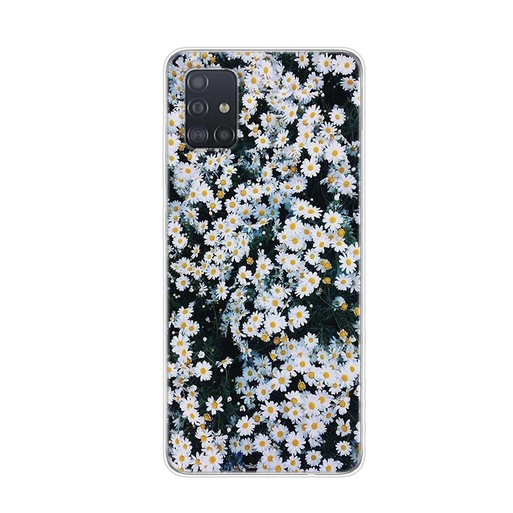 Summer Daisy Sunflower For Samsung Galaxy A01 A11 A12 A22 A21S A31 A41 A42 A51 A71 A32 A52 A72 A02S Soft Phone Case