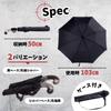 SALUDABLE Pistol Folding Fun Birthday Closure with Shoulder Case Base Black Umbrella, Item, Gift, One-Touch (Silver & Tip)