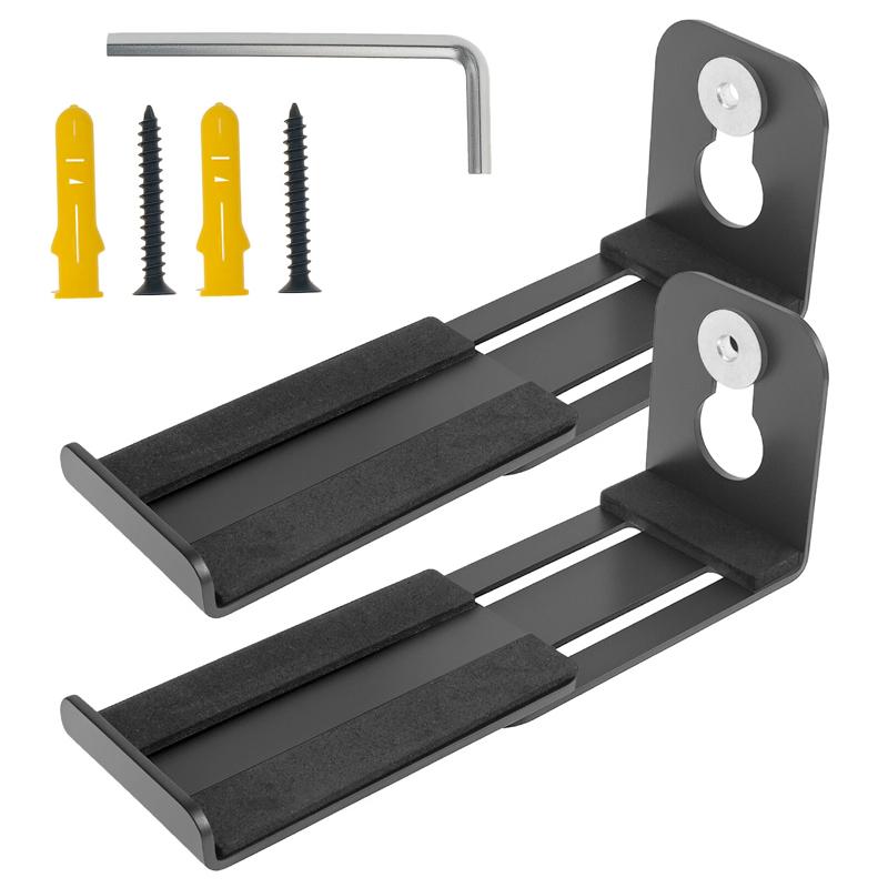 

1 шт. Упрощает регулируемые крепления для саундбара Универсальный кронштейн для саундбара Нескользящая глубина кронштейна Крепление для саундбара Защита стены