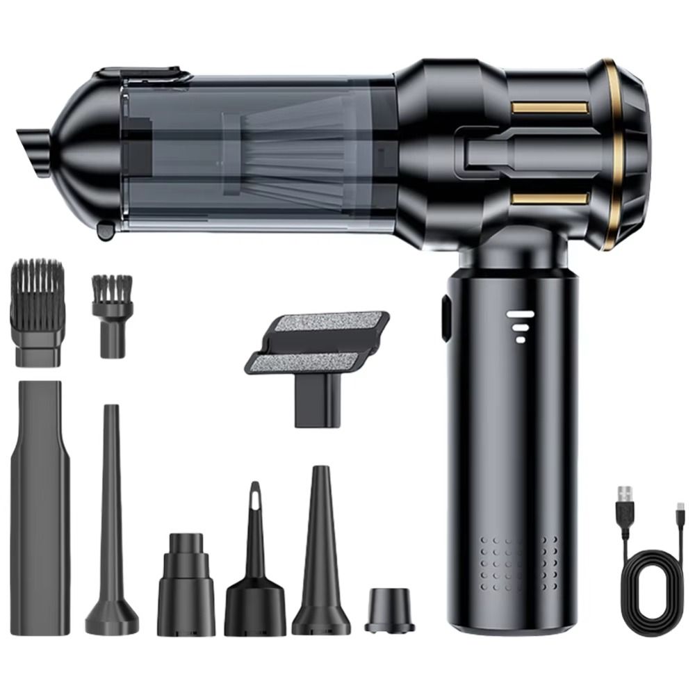 Type-C Rechargeable Vacuum Cleaner High Power Handheld Vacuum Cleaner Car Vacuum  Desktop Cleaning