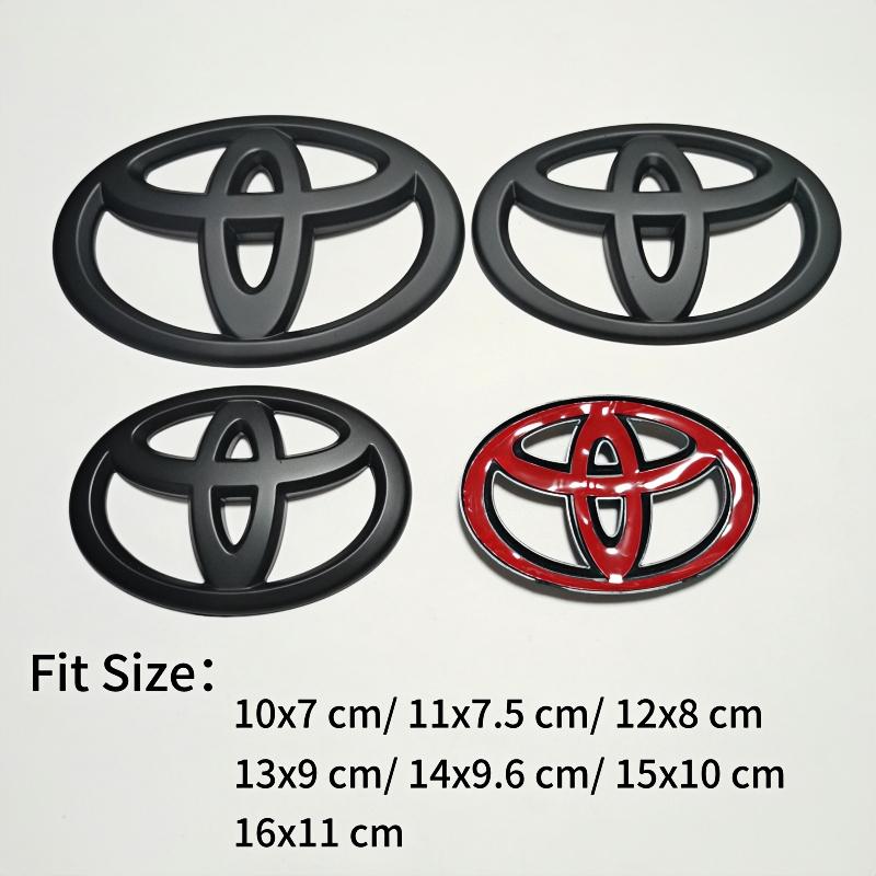 3D Toyota Overlay Emblem Badge For Corolla Camry RAV4 Hilux Yaris Front Rear Bumper Hood Trunk Logo Accessories