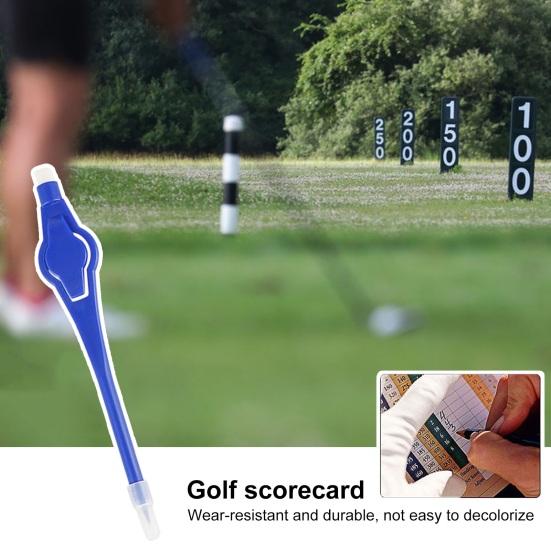 10Pcs Plastic Golf Scoring Pens Wear Resistant Bright Color Lightweight Portable Golf