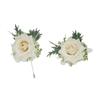 Silk Floral Wrist Flower Jewelry Set For Wedding Party Formal Event Receptions Wrist Flower