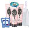 [Large Capacity Set] Rosette Face Wash Pasta White Mud 180g 3 Pieces + Foaming Net 1 Piece + Samples 2 Dry Skin Sensitive Skin