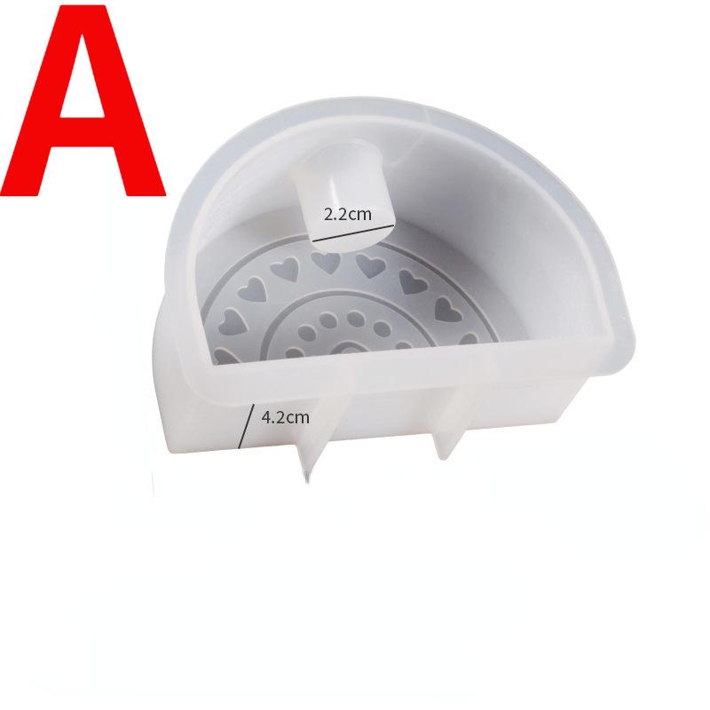 1PC Bogenhalter Regenbogen Silikonformen DIY Gips Zement Harz Epoxidharz Liebesformen